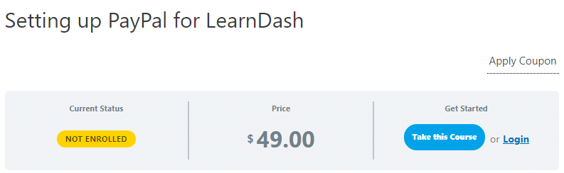 Benefits of offering coupons for LearnDash frontend course view.