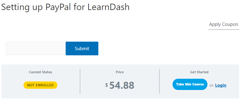 Added sales tax plugin when applying coupons for LearnDash.