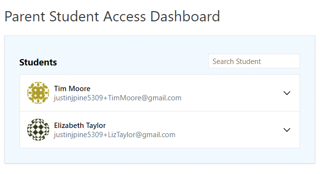 Parent & Student Access for LearnDash dashboard view.