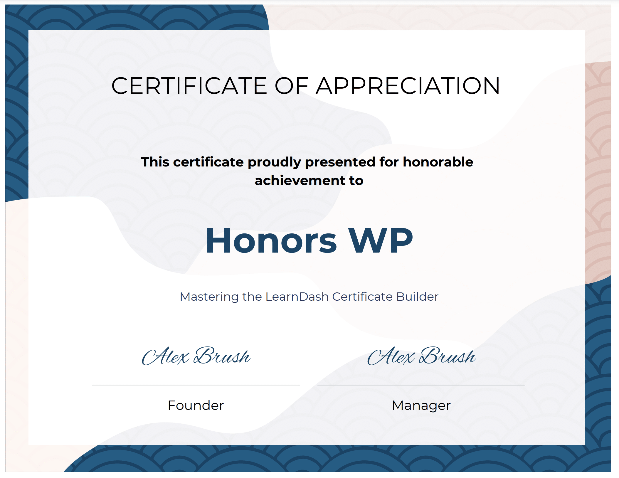 Honors Certificate – #1101303