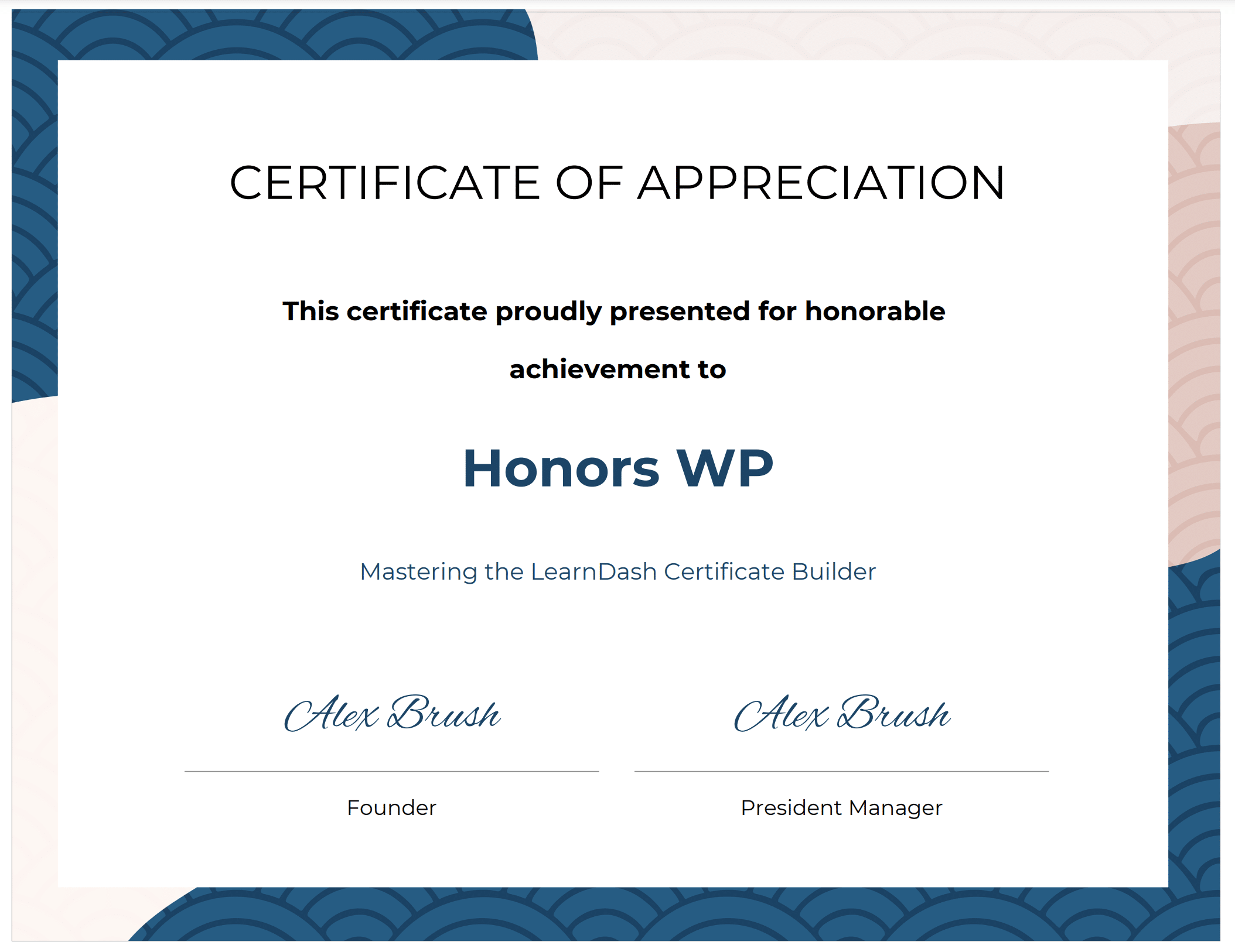 Honors Certificate – #1101304