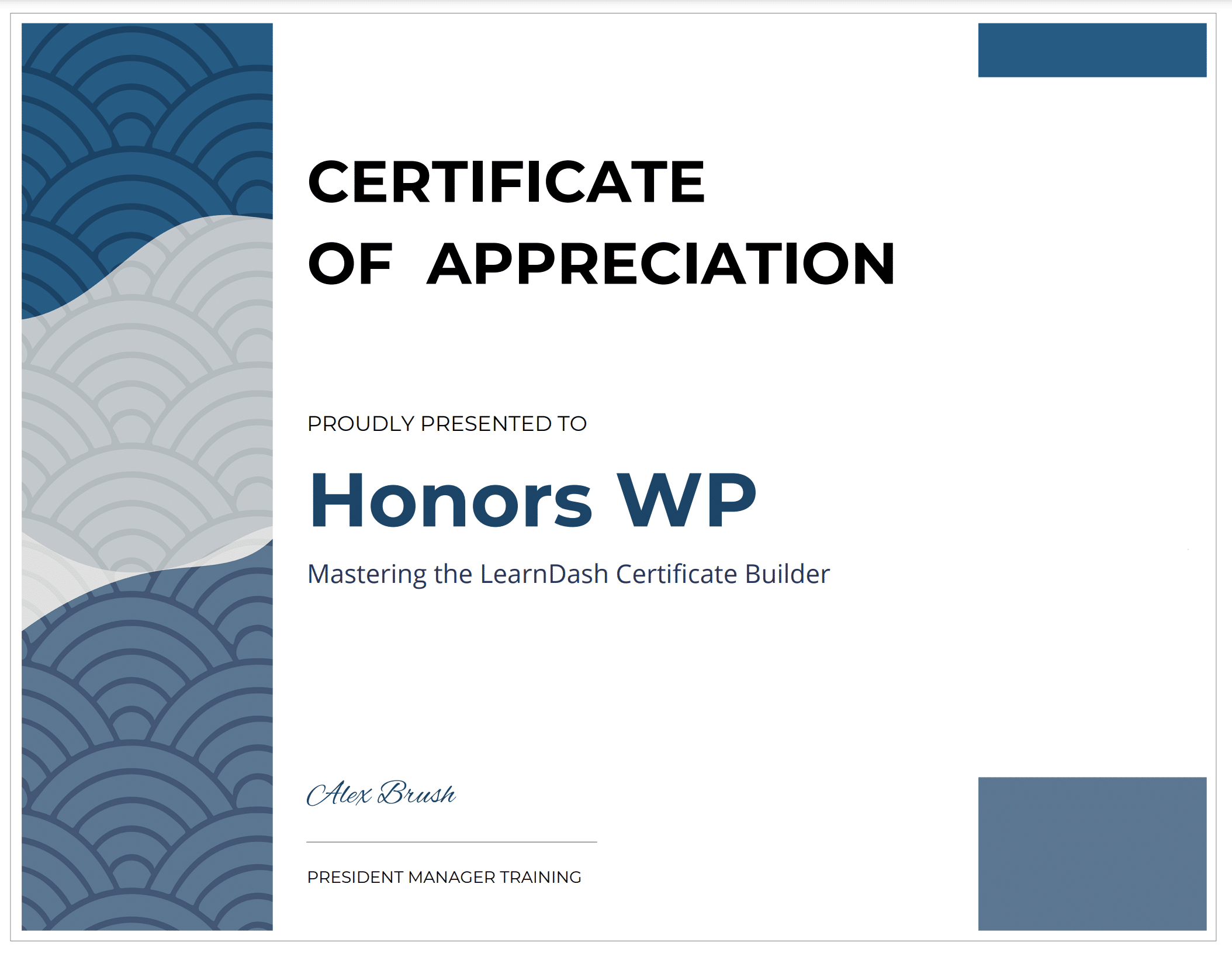 Honors Certificate – #1101306