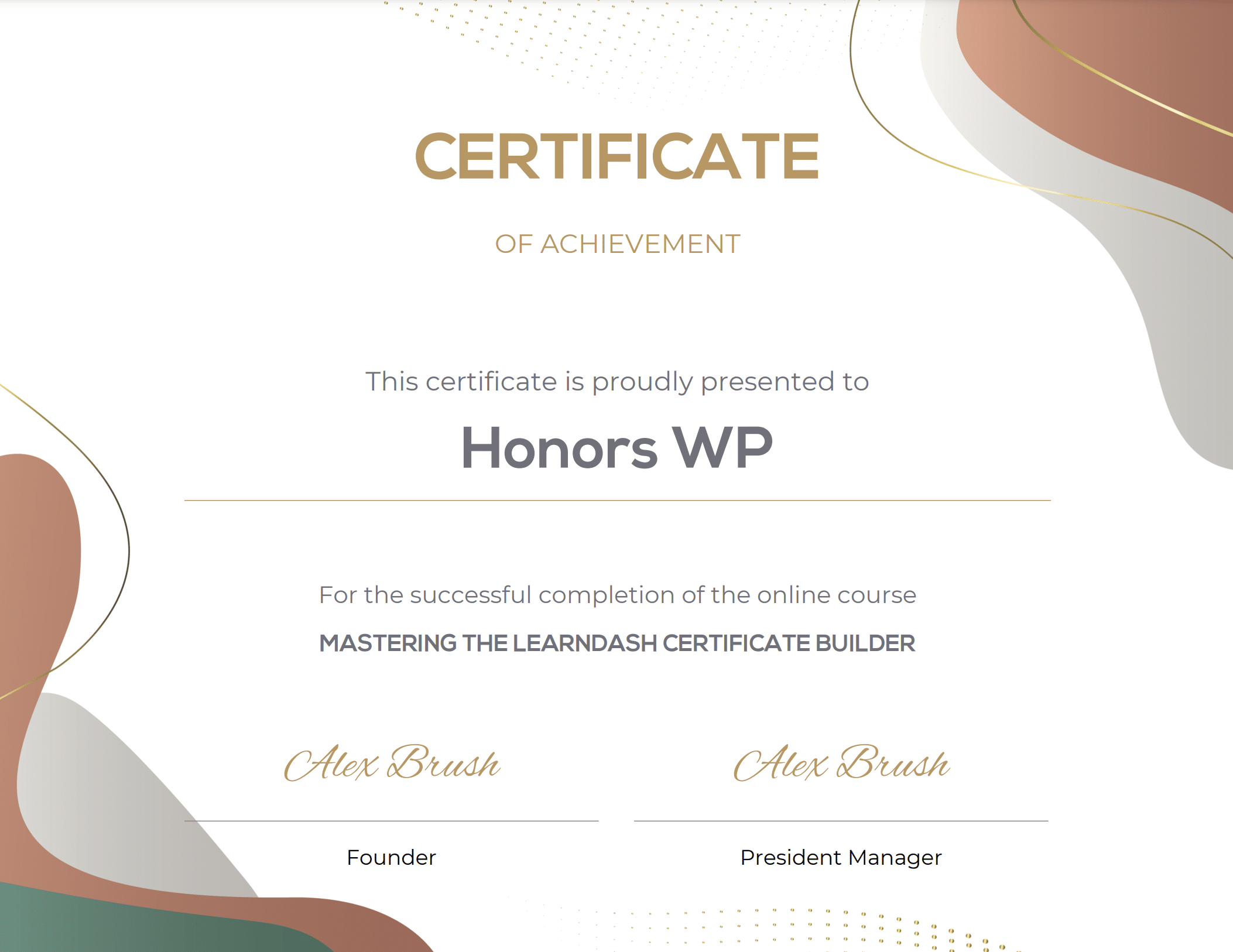 Honors Certificate – #1101402