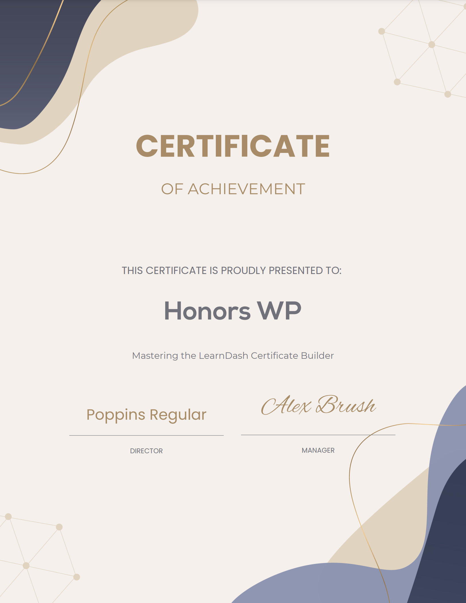 Honors Certificate – #1101404